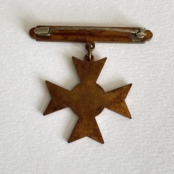 WWI US Army Marines National Guard Sharpshooter Badge Medal Clamshell Catch - Picture 3 of 7